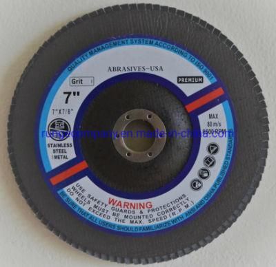 Electric Power Tools Accessories 7 Inch Flap Discs Type 29 Sanding Grinding Wheels for Metals, Stainless Steel