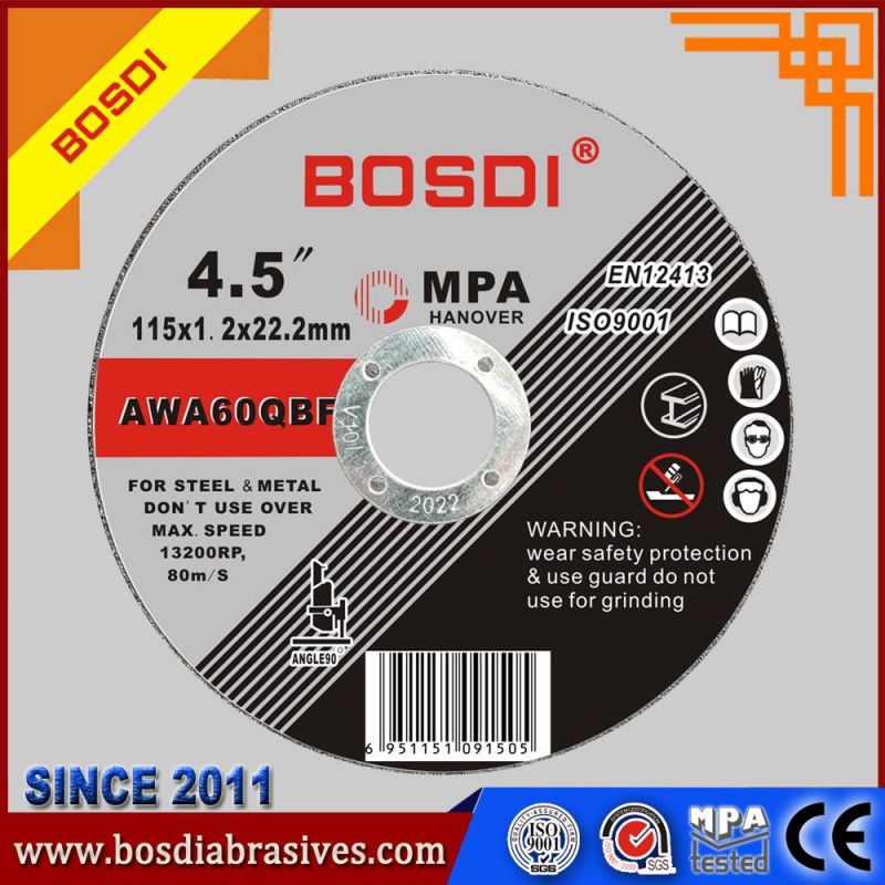 High Quality 230X3X22mm Sharp Cutting Disc, Resin Abrasive Metal Cutting