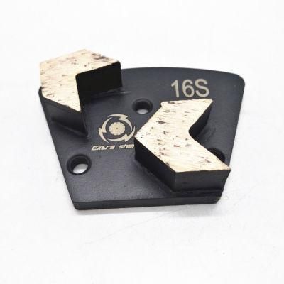 Trapezoid Double Arrow Segment Diamond Grinding Abrasive Shoes