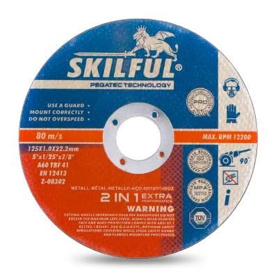 125X1X22mm Metal Cutting Disc Resin Cut off Wheel Map Certified