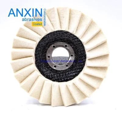 Wool Felt Flap Flat Vertical Disc for Fine Polishing