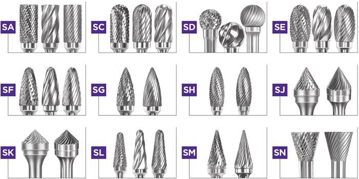 High Quality Tungsten Carbide Rotary Burrs