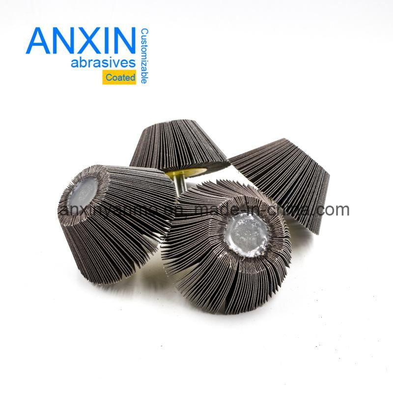 Mounted Tapered Flap Wheel with 6mm 6.35mm Shank for Finishing