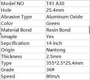 Cumet 14′ Cutting Disc for Metal Abrasive with MPa Certificate