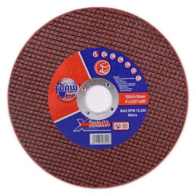 T41 4&prime;&prime; 105 107mm 2net/1net Non-Woven Metal Steel Cut off Gring Wheel for Cutting Toolings