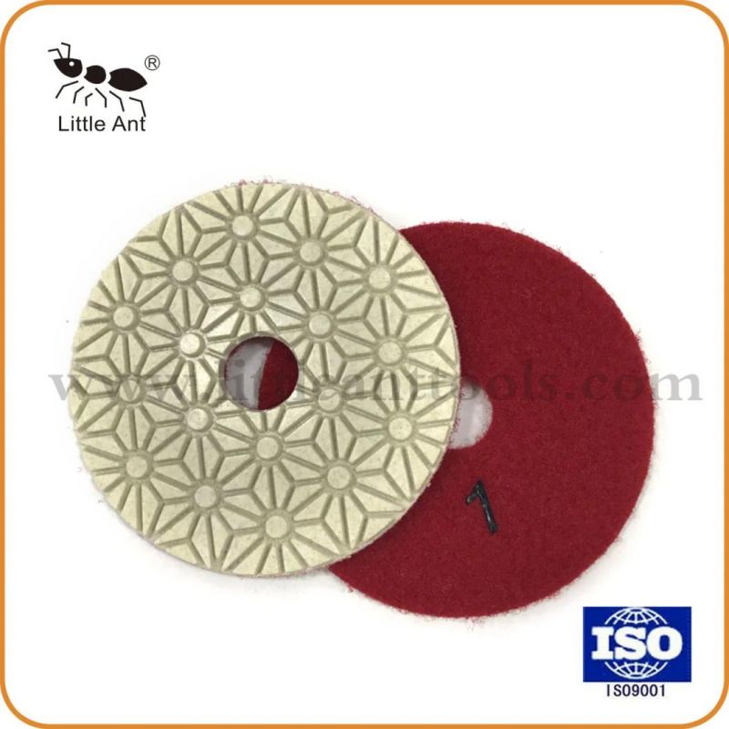3 Step Diamond Polishing Pads Diamond Grinding Wet Pad