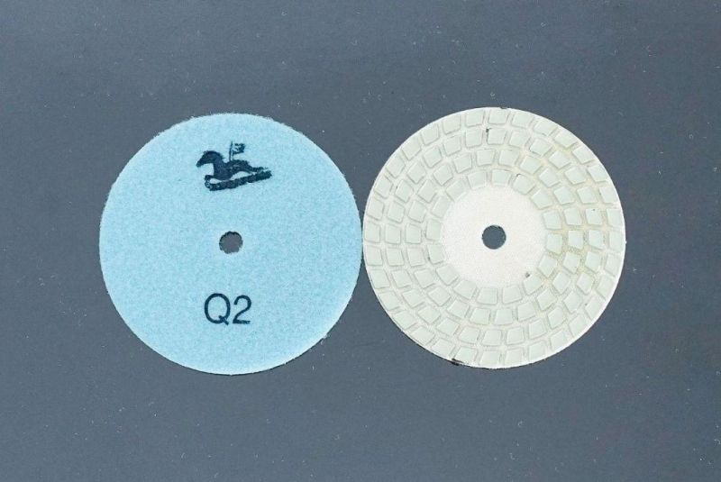 Qifeng Top Power Tool 4 Steps Diamond Polishing Pad for Granite/Marble/Stone