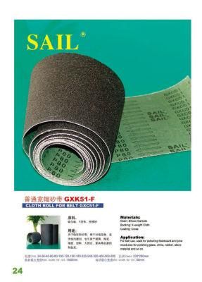 Silicon Carbide Wood Grinding Abrasive Cloth Gxc51-F