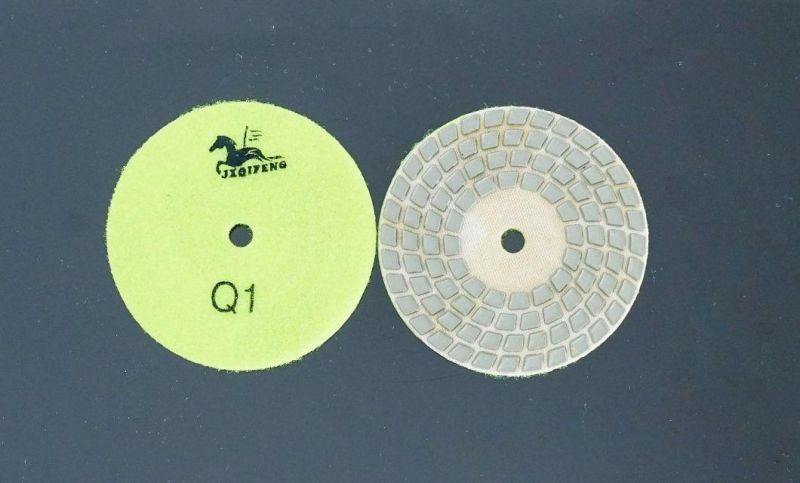 Qifeng Diamond 4-Step Dry Polishing Pads for Marble and Granite