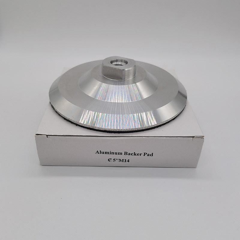 4 Inch Backing Pad Adapter for Diamond Polishing Pads Stone Concrete Marble Floor Rigid 100mm Ultra-Thin Aluminum Backer