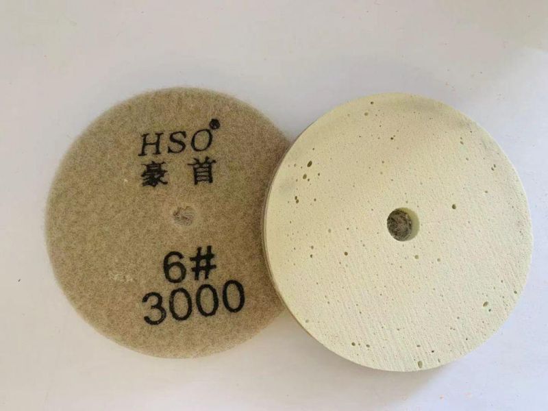 4-Inch Granite-Marble Wet Sponge Polishing Pad