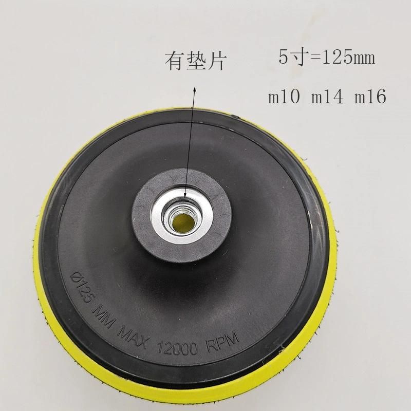 4inch M14 Plastic Backer Thread Backer Holder Polishing Pad for Stone Foam Angle Grinder Car Polisher