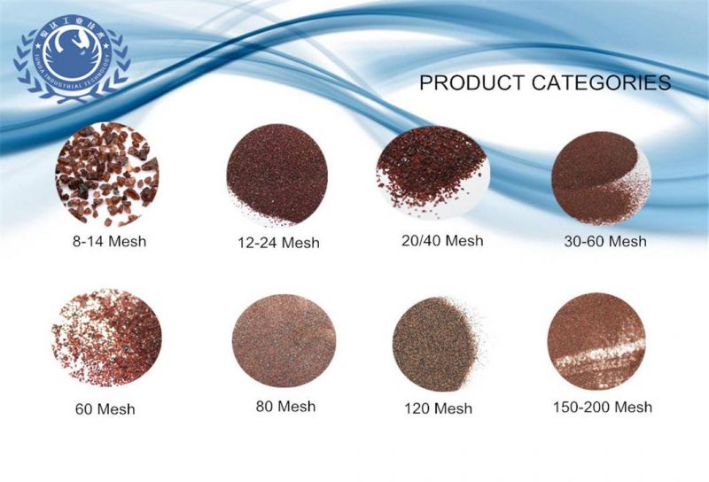 High Recycling Rate Low Consumption SA3 Blasting Level Blasting Abrasive 30/60 Garnet Sand for Auto Parts Surface Polishing