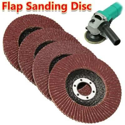 Abrasive Grinding Wheel 4 1/2 Flap Disc T27 Aluminum Oxide Angle Grinder Sanding Disc (40 60 80 120 Grit)
