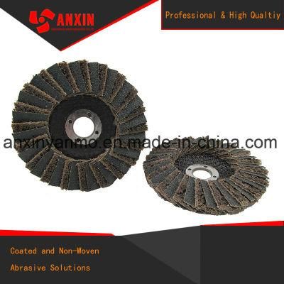 Surface Condition with Abrasive Cloth Flap Disc Polishing Stainless Steel