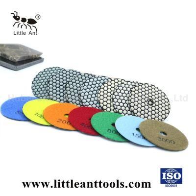 4&quot;/100mm Hexagon Diamond Dry Polishing Pad Diamond Tool Grinding Disk for Stone