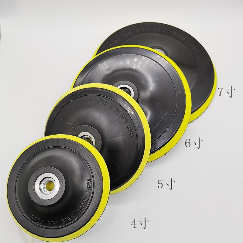 3inch 4inch M14 Rubber Based Sanding and Grinding Discs Backing Holder Diamond Polishing Backer Pads Hook and Loop