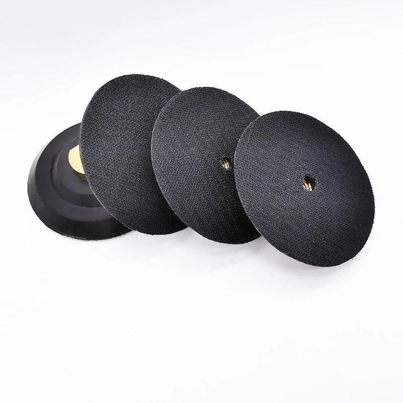 Thread Diamond Polishing Pads 4 Inch M14 Backer Pad Rubber Backer Angle Grinder Adapter Flexible Rubber Holder