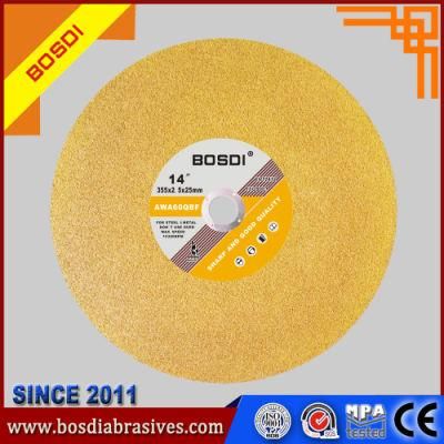 14&quot; Top Quality Green/Red/Black/Yellow Resin Cutting Wheels for Metal and Inox