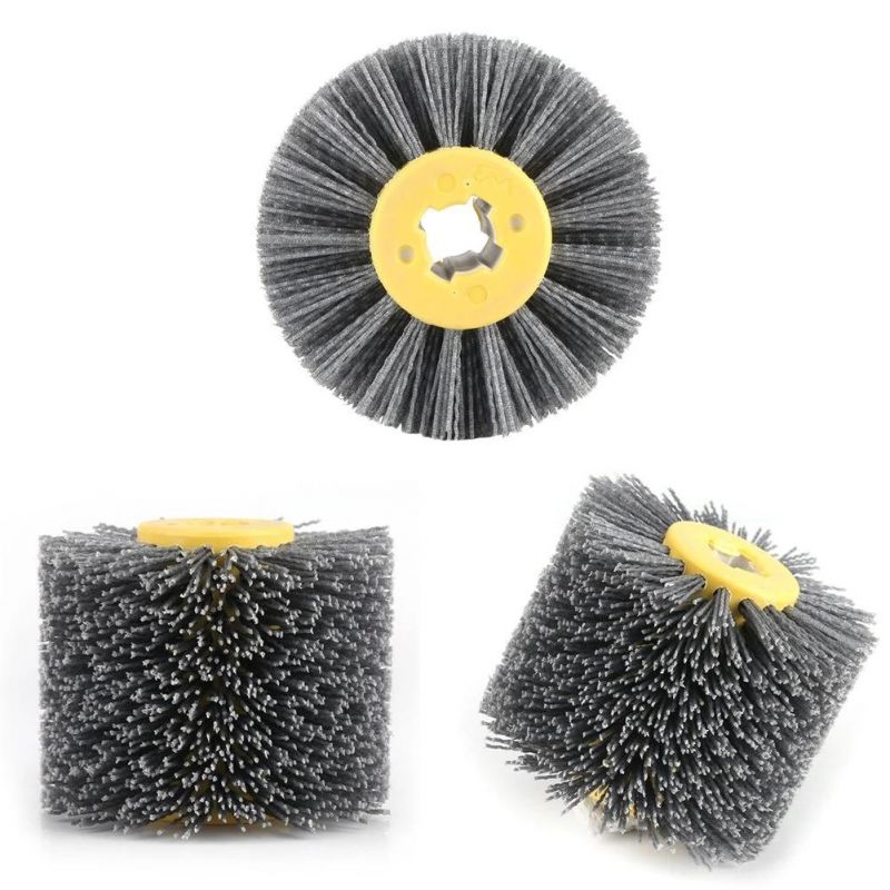 Abrasive Wire Drum Wheel Brush Brunishing Polishing Wheel for Wooden Furniture Burnishing Polishing Striping Drawing