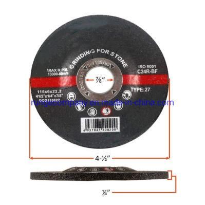 Electric Power Tools Accessories Grinding Disc Concrete/Masonry/Stone Grinding Wheel - 4-1/2&quot; X 1/4&quot; X 7/8&quot; - T27