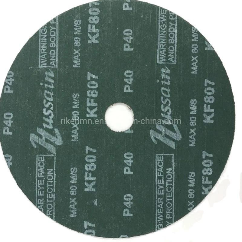 Black Silicon Carbide Fiber Sanding Disc for Metal, Marble, Stone, Wood