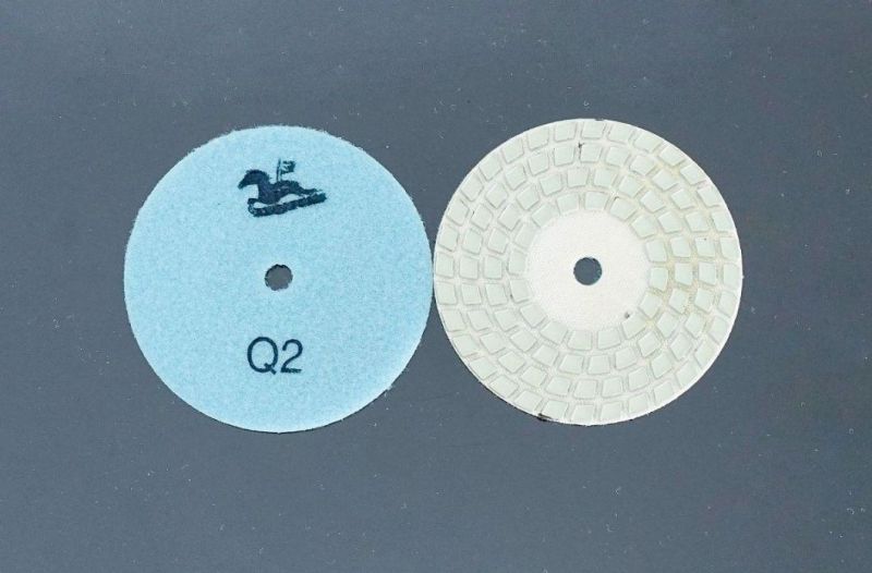 Top Manufacturer Qifeng 4 Steps Diamond Tools Dry Polishing Pads for Granite&Marble