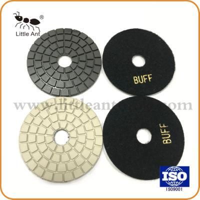 Wet Black and White Buff Polishing Pad for Granite, Marble