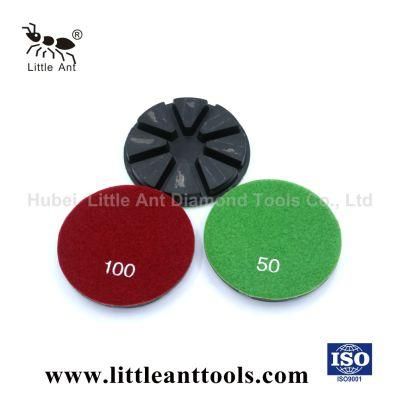Metal with Resin 8 Point Polishing Pad, Diamond Abrasive Tool for Floor, Concrete