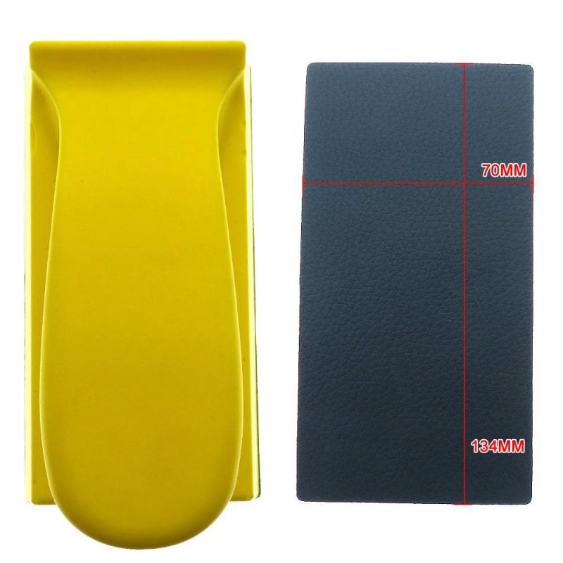 70X134mm Sticky Vinyl PU Foam Handing Sanding Block Hand Pad for Psa Sanding Discs