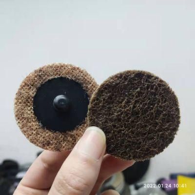 High Quality Non-Woven Quick Change Disc Brown Color Coarse Grit for Metal Factory Supply
