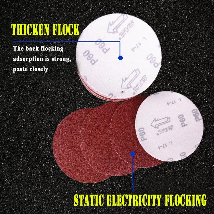 Hook and Loop Velcro Sanding Paper Disc for Abrasive Wood Metal Steel