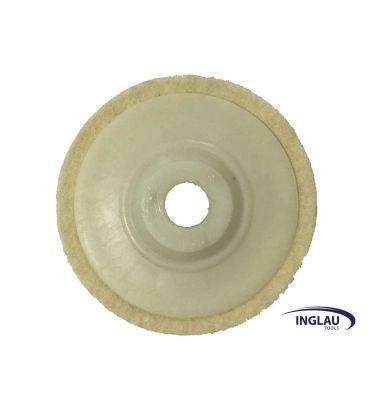 4&prime;&prime; 100mm Wool Polishing Buffing Wheel Pad Bore Dia