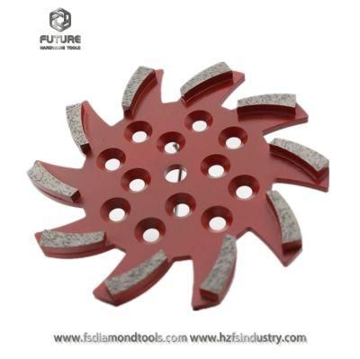 250mm Diamond Concrete Grinding Tool Plate for Blastrac Grinder