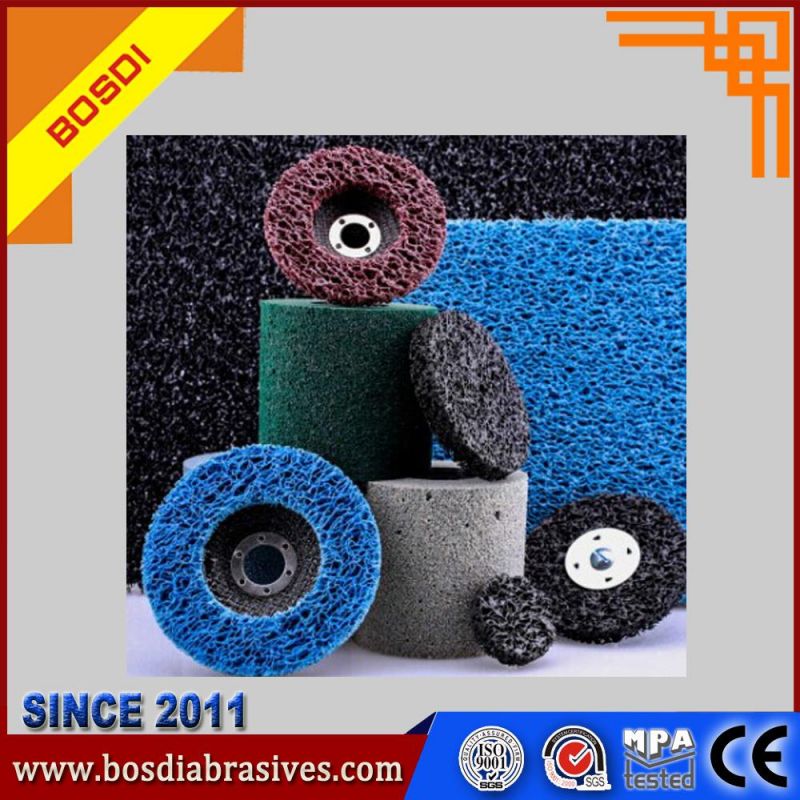 Cns Disc, Stripping Cleaning Disc, Abrasives Flap Disc for Metal and Inox with 100mm to 180mm, Blue/Red/Green/Yellow/Black/Brown/Purple and So on Color