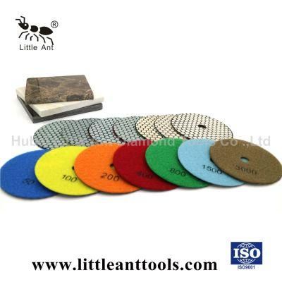 Dry Use 4&prime;&prime; Diamond Flexible Polishing Pad for Granite/Marble