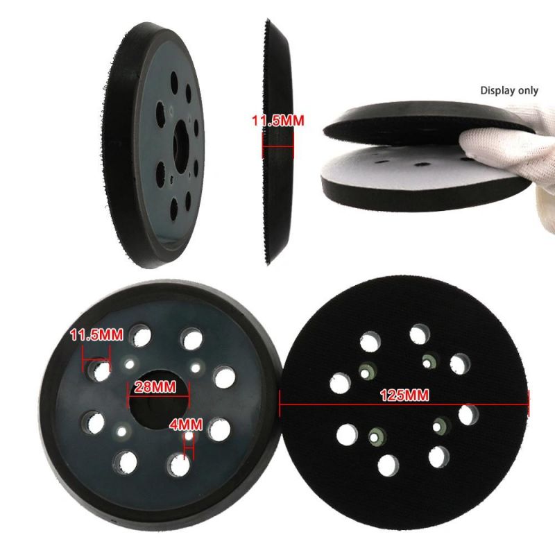 5 Inch 125mm 8-Hole Sanding Pads Backing Pads with 4 Bolts