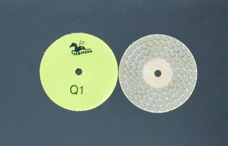 4′ ′ /100mm 4-Step Abrasive Tools Dry Polishing Pads for Granite/ Marble
