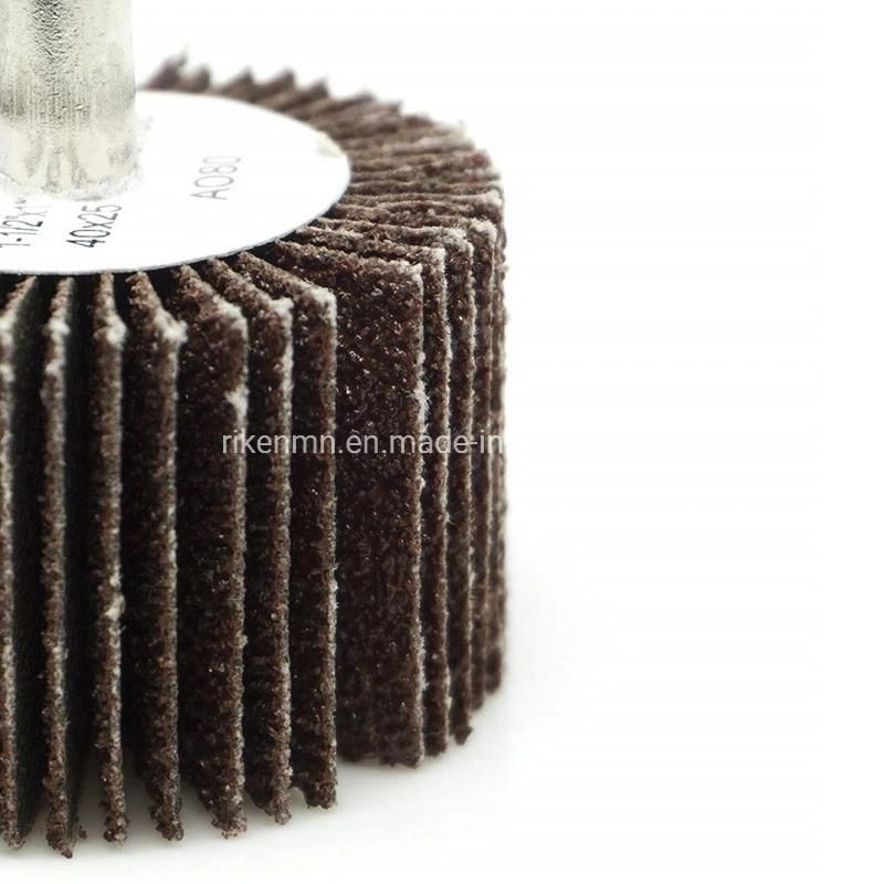 Good Quality Abrasive Cloth Flap Disc for Wood Polishing Wheel Flap Wheel with Shaft