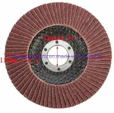 Power Tools 4.5inch Grinding Wheel Aluminum Oxide 60 Grit Sanding Flap Discs for Angle Grinder Stainless Steel Metal Wood Polishing