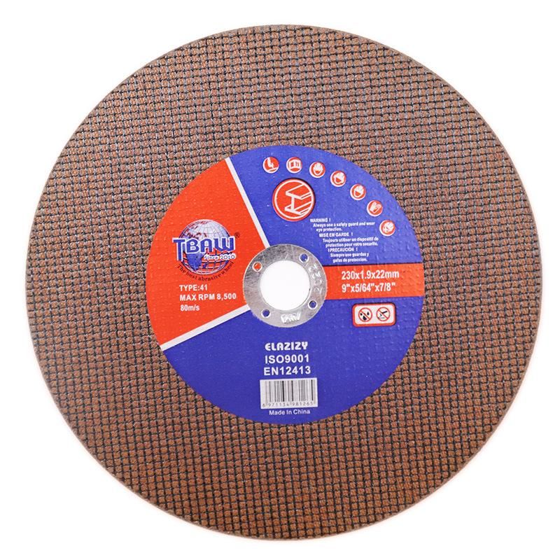 Factory Hot Sale 230*1.9*22.2 mm Economic Cutting and Grinding Disc Abrasive Cutting Wheel