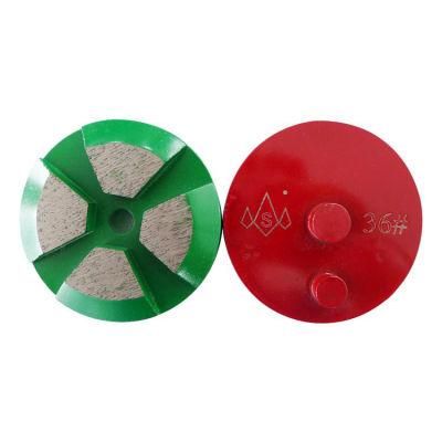 3 Inch D80mm Diamond Grinding Disc with Two Pins Diamond Polishing Pads for Concrete and Terrazzo Floor