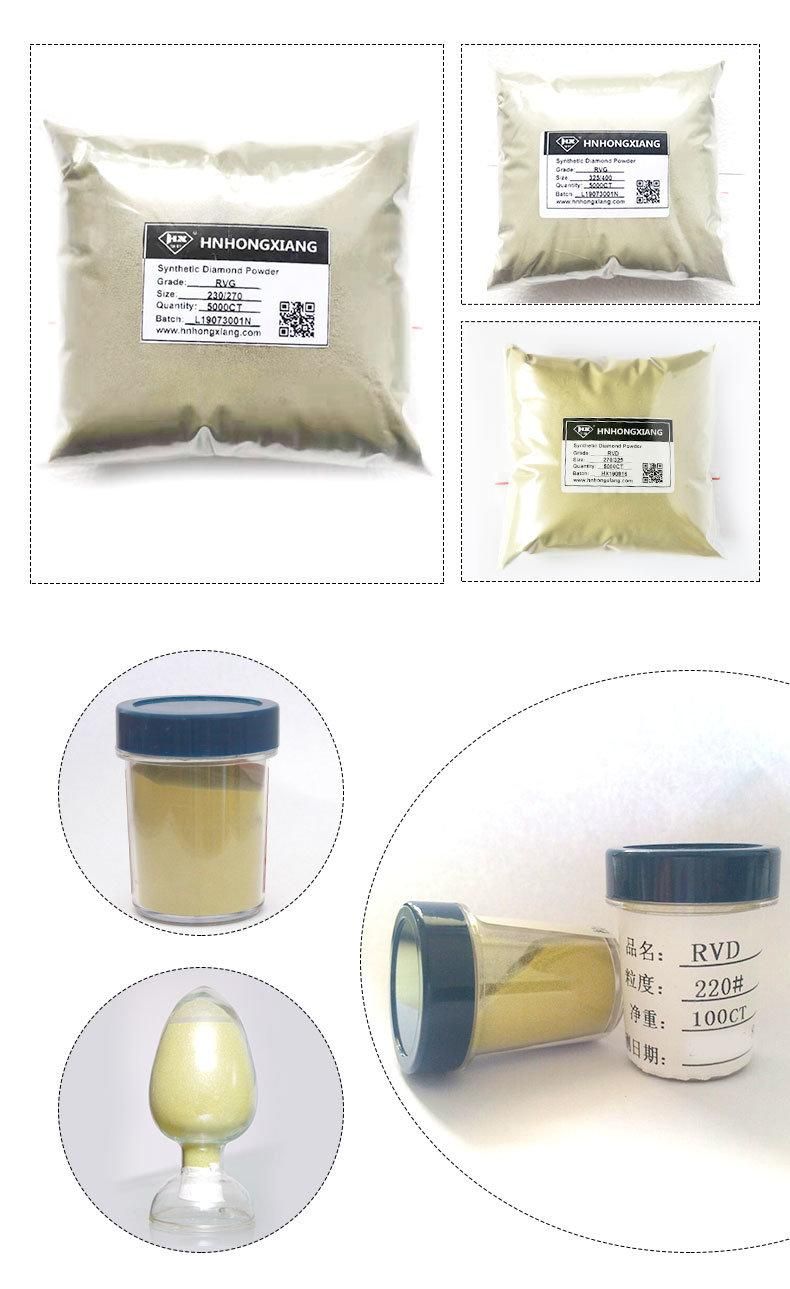 Rvd Diamond Powder Yellow Rvd Synthetic Diamond Powder for Polishing