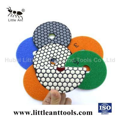 5 Steps Hexagon Dry Polishing Pad
