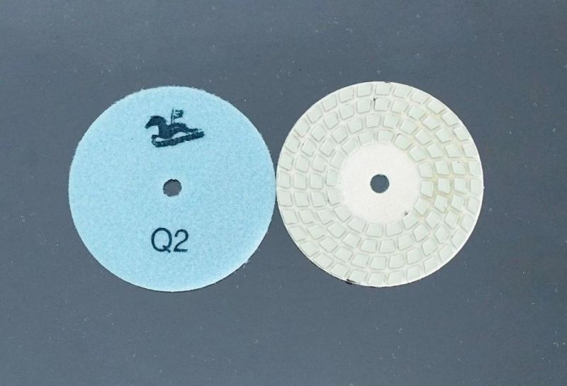 Qifeng 3 Inch 4 Steps Diamond Polishing Pads for Marble&Granite