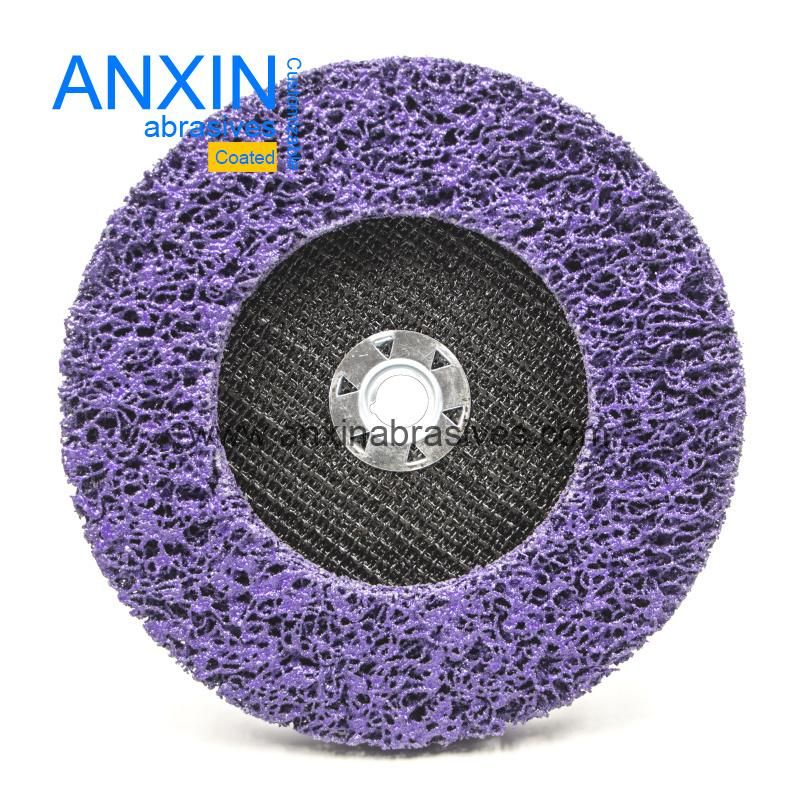 Polishing Strip and Clean Disc with Fiberglass Backing in Metal Hub
