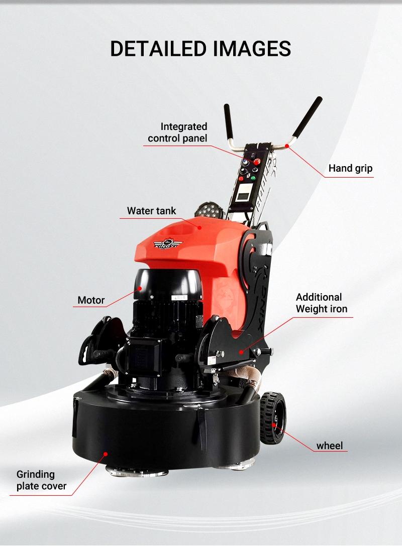 20 HP High Speed Remote Control Round Terrazzo Diamond Electric Planetary Vacuum Automatic Epoxy Concrete Polishing Floor Grinder