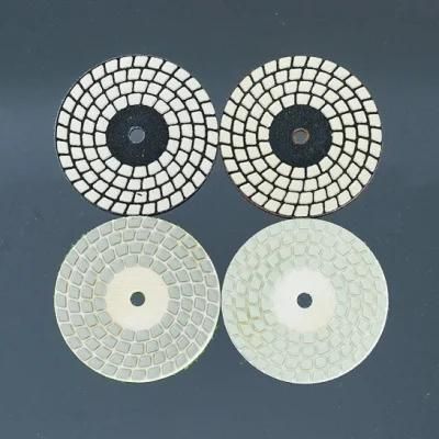 Qifeng Power Tool 4 Steps 3 Inch/80mm Diamond Polishing Pads for Nature Stones
