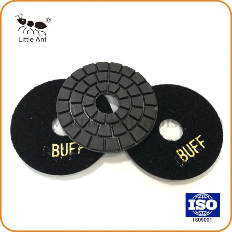 White Buff Wet Polishing Pad for Granite and Marble Processing