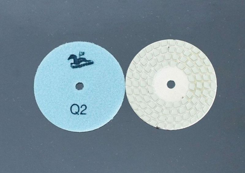 Qifeng Power Tool Four-Step Diamond Resin Dry Polishing Pads for Granite&Marble